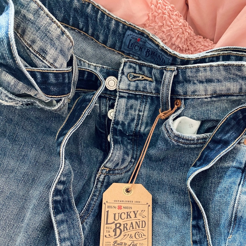 size 00/24 lucky brand patchwork jeans